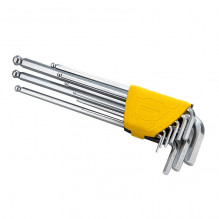 Hex Key Sets 1.5-10mm Deli Tools EDL3080 (silver)