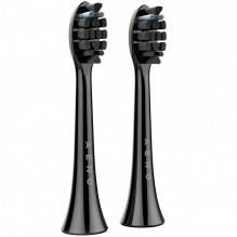AENO Replacement toothbrush heads, Black, Dupont bristles, 2pcs in set (for ADB0004/ ADB0006 and ADB0003/ ADB0005)