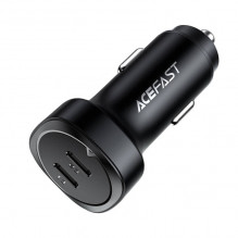Automobilinis įkroviklis Acefast B2, 72W, 2x USB-C (juodas)
