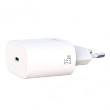 Sieninis įkroviklis XO L91EU USB-C, 25W (baltas)
