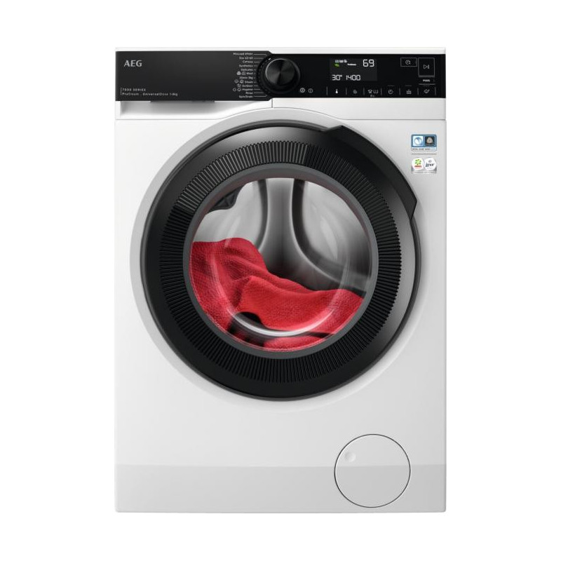 Front loading washing machine with steam function AEG LFR73844VE