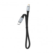 USB-C to Lightning Dudao 20W PD 0.23m Cable (Black)