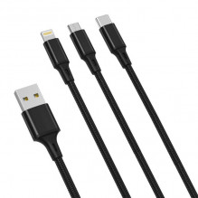 3in1 kabelis XO USB-C /...