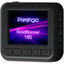 Prestigio RoadRunner 185, 2,0 colių IPS (320 x 240) ekranas, FHD 1920x1080@30fps, HD 1280x720@30fps, Jieli AC5601, 2 MP 