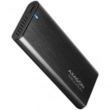Axagon išorinė USB-C 3.2 Gen 2 metalinė dėžutė M.2 NVMe ir SATA SSD diskams. Be varžtų.