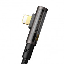 USB prie žaibo prizmės 90 laipsnių kabelis Mcdodo CA-3511, 1,8 m (juodas)