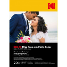 KODAK - Ultra Prem Photo 280g 10.4 mil Glossy 5/ 7x20