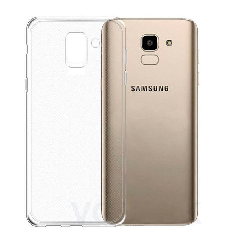 Evelatus Samsung Galaxy J6 Plus Clear Silicone Case 1.5mm TPU Transparent