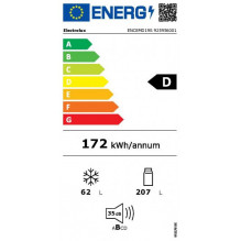 188cm. įmontuojamas šaldytuvas su šaldikliu Electrolux ENC8MD19S