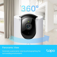 TP-LINK Pan/ Tilt AI namų apsaugos Wi-Fi kamera, Tapo C255