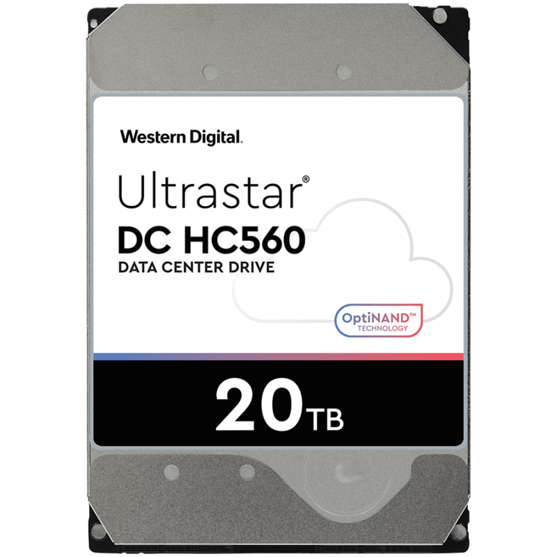 HDD serveris WD/ HGST ULTRASTAR DC HC560 (3,5 colio, 20 TB, 512 MB, 7200 RPM, SATA 6Gb/ s, 512E SE NP3), SKU: 0F38785