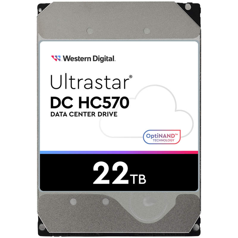 HDD Server WD/ HGST ULTRASTAR DC HC570 (3.5’’, 22TB, 512MB, 7200 RPM, SATA 6Gb/ s, 512E SE NP3), SKU: 0F48155