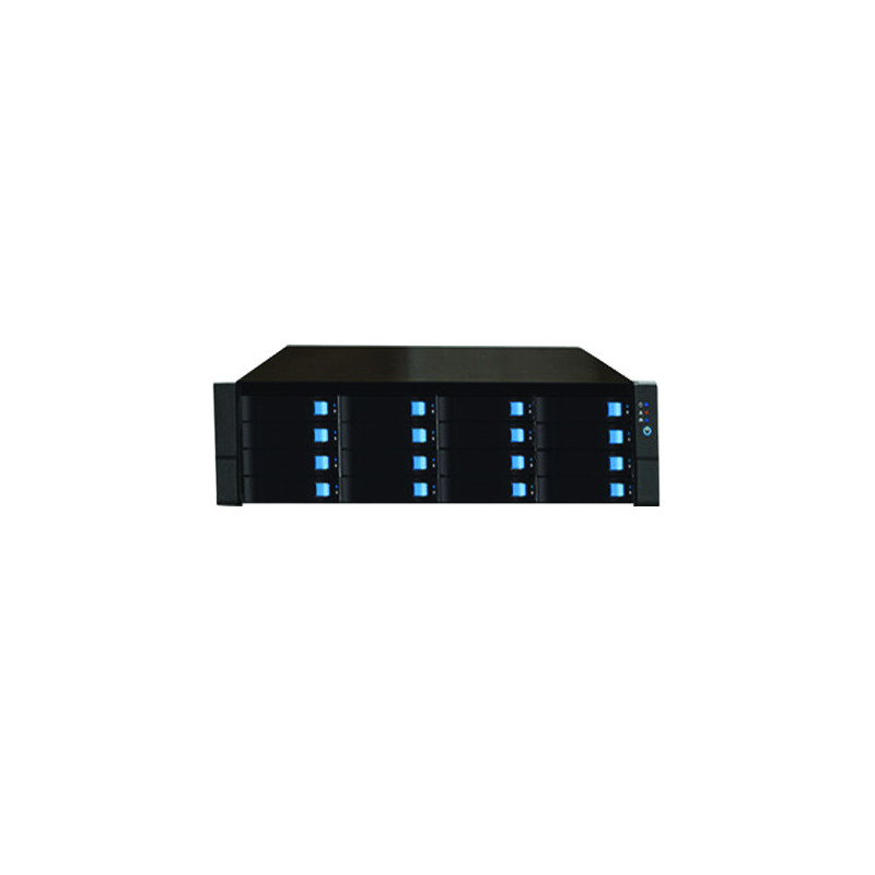 Data storage server 16xHDD 3.5", 3U 19" rack G3900, 8GB ram, 128gb M2