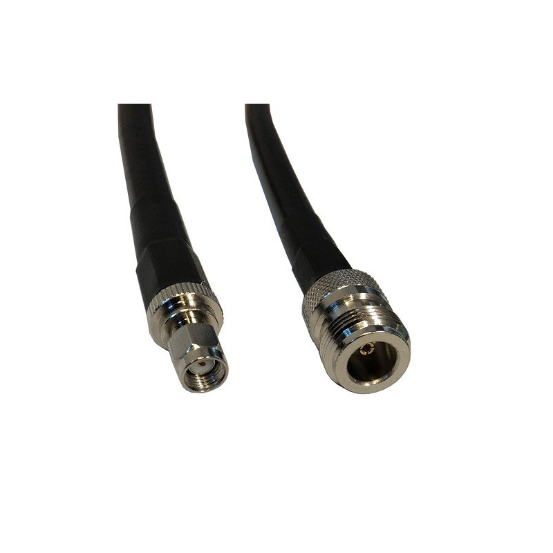 Cable LMR-400, 0.5m, N-female to RP-SMA-male