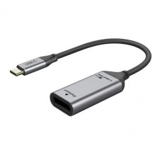 Adapteris USB-C (M) - DisplayPort (F), 4K/ 60Hz, su paauksuotomis jungtimis