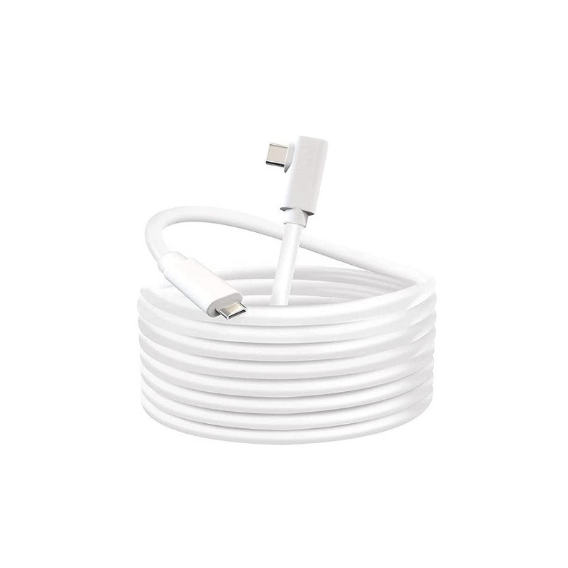 Cable for VR Oculus Quest 2, USB-C to USB-C, 5m, white