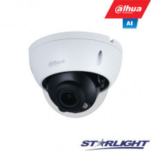 IP Camera AI 5M 2K dome STARLIGHT, LXIR 40m 5MP(2592x1944) 20fps, 2.7mm–13.5mm,H.265+,IK10