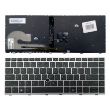 Klaviatūra HP: EliteBook 840 G5 846 G5 745 G5 (sidabrinė, su apšvietimu)