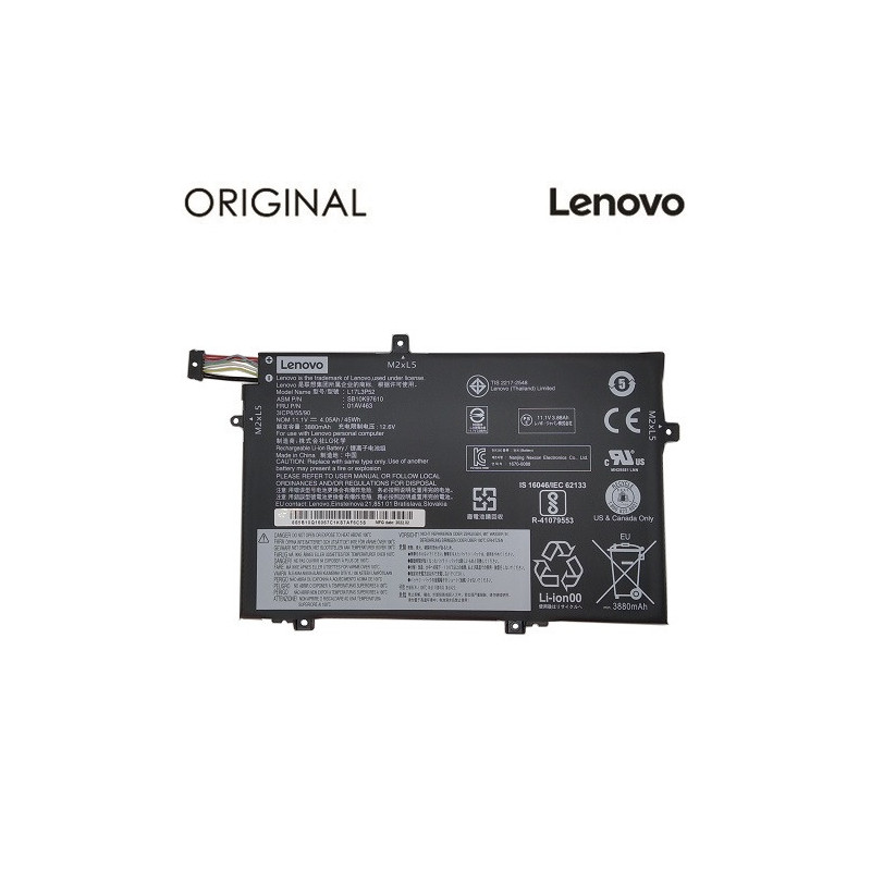 Notebook battery LENOVO 01AV463, 3880mAh, Original