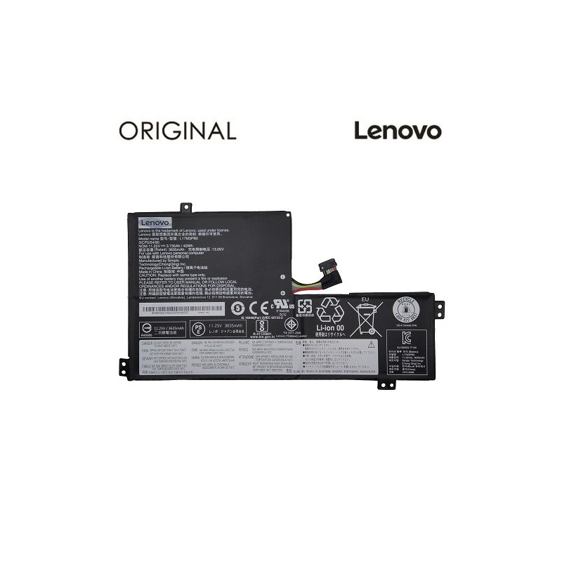 Notebook Battery LENOVO L17M3PB0, 3635mAh, Original