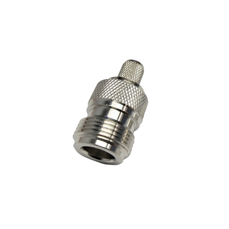 N-female Crimp Connector for RG6 Cable