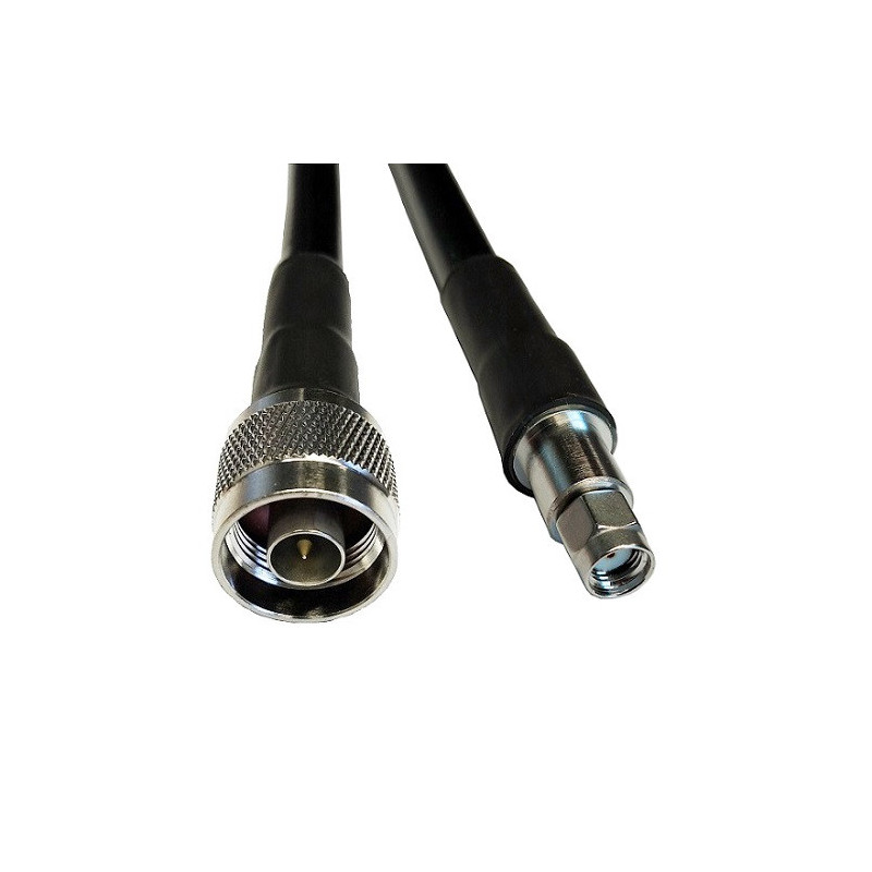 Cable LMR-400, 0.5m, N-male to RP-SMA-male