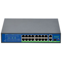 PoE switch 16ch 100Mbps +2+1G uplink