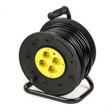 Extension Cord with Reel 50m, 4 sockets, 3x2.5mm2