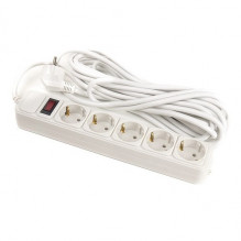 Extension cord 7m, 5 sockets, with switch
