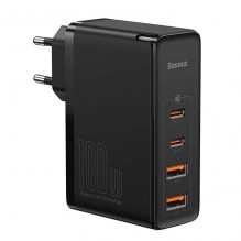 Kelioninis įkroviklis Baseus GaN2 Pro Quick 2x USB + 2x USB-C, 100W, EU (juodas)