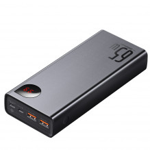 Powerbank Baseus Adaman Metal 20000mAh PD QC 3.0 65W 2xUSB + USB-C + mikro USB (juoda)
