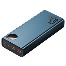 Powerbank Baseus Adaman Metal 20000mAh PD QC 3.0 65W 2xUSB + USB-C + mikro USB (mėlyna)