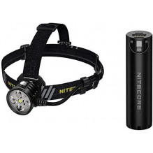 NITECORE PRIEKINIS ŽIBINTAS H SERIJOS 1600 LUMENS / + POWERBANK HU60 + NBP1