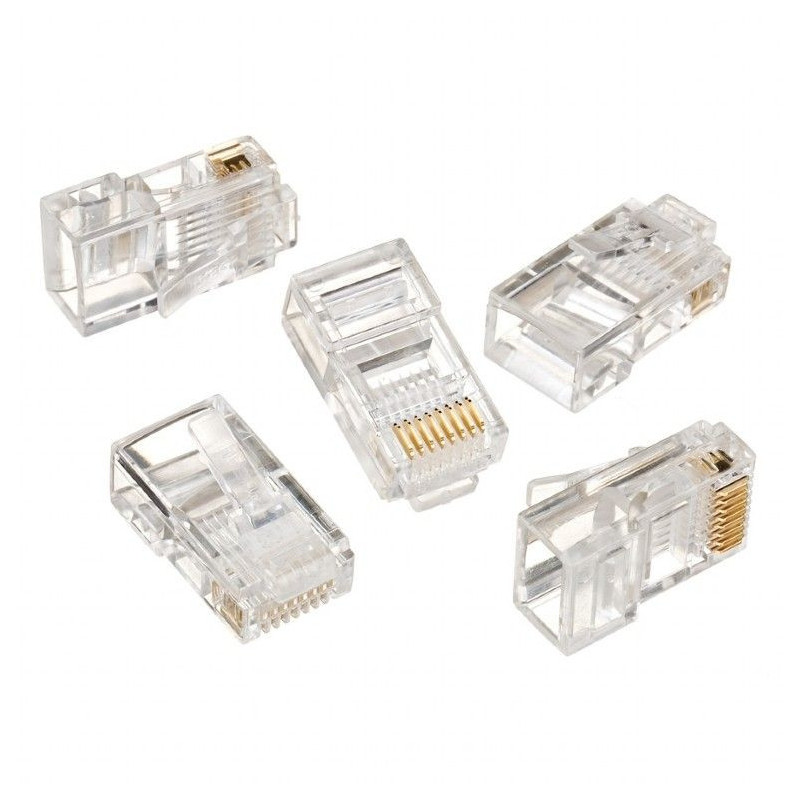 Cablexpert Modulinis kištukas 8P8C kietam LAN kabeliui CAT5, UTP, 10 vnt. vienam maišui