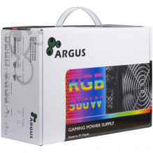 Power Supply INTER-TECH Argus RGB, 80PLUS Bronze, 500W, Retail, 1x140 Fan, 1x20+4Pin, 4+4Pin, 1xPCI-e 6+2Pin, 4x4Pin (Mo