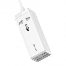 Maitinimo juosta su 1 kintamosios srovės lizdu, 2 x USB, 2 x USB-C LDNIO SC1418, EU/ US, 2500 W (balta)