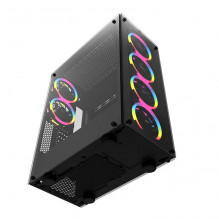 Computer Case Darkflash Phantom + 6 fans (black)