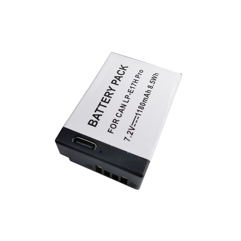 CANON baterija LP-E17H Pro (be mikroschemos), 1180mAh, USB Type-C