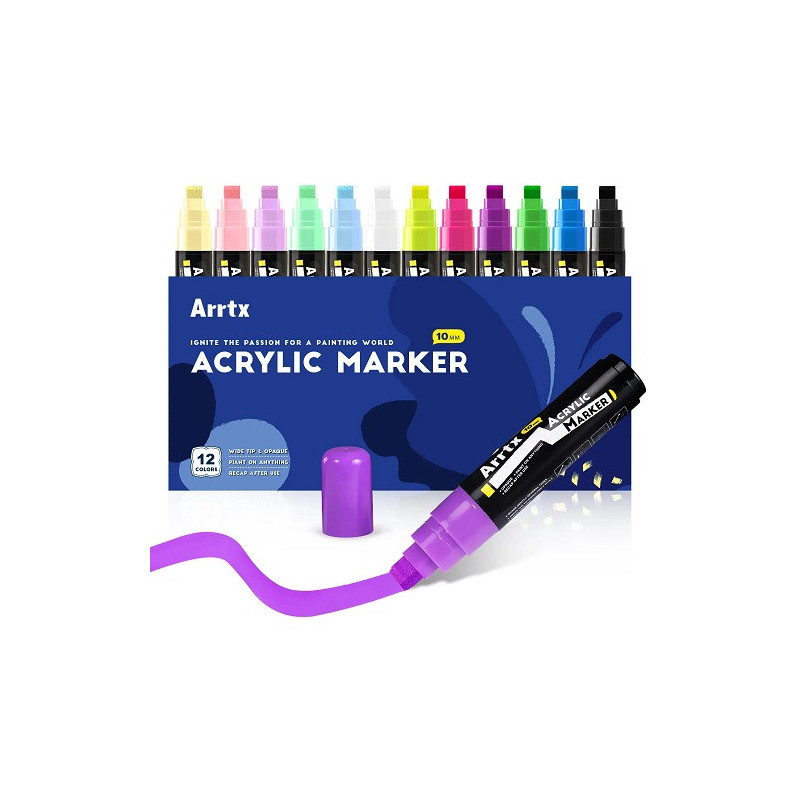 Acrylic Marker Pens ARRTX, 12 Colours