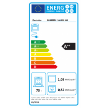 Juodos spalvos garinė orkaitė Electrolux EOB8S39H