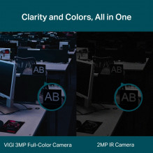 TP-LINK VIGI 3MP Full-Color Turret Network Camera, 4mm
