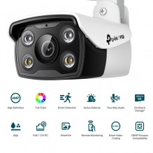 TP-LINK VIGI 4MP lauko visų spalvų Bullet tinklo kamera VIGI C340, 6 mm