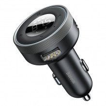 „Baseus Enjoy“ automobilinis belaidis MP3 įkroviklis, „Bluetooth 5.0“, „microSD“, AUX (juoda)