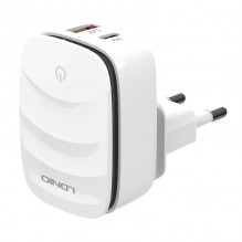 Wall charger LDNIO A2425C USB, USB-C + USB-C cable