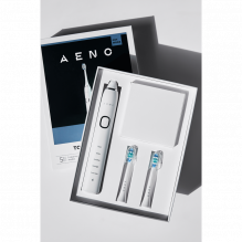 AENO Sonic elektrinis dantų šepetėlis DB5: baltas, 5 režimai, belaidis įkrovimas, 46000 aps./ min., 40 dienų be įkrovimo