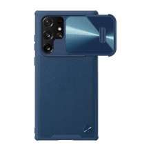 Nillkin CamShield odinis dėklas, skirtas Samsung Galaxy S22 Ultra (mėlynas)