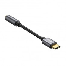 Baseus L54 garso adapteris USB-C + mini lizdas 3,5 mm (juoda + pilka)