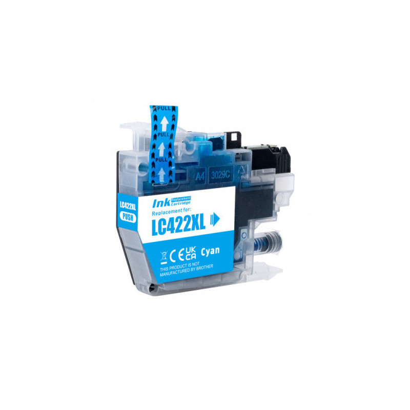 Compatible ink Brother LC422 XL, Cyan 