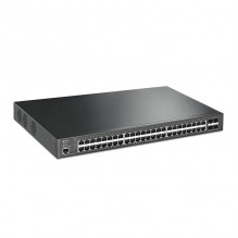 TP-LINK JetStream 48-Port Gigabit and 4-Port 10GE SFP+ L2+ Managed Switch with 48-Port PoE+