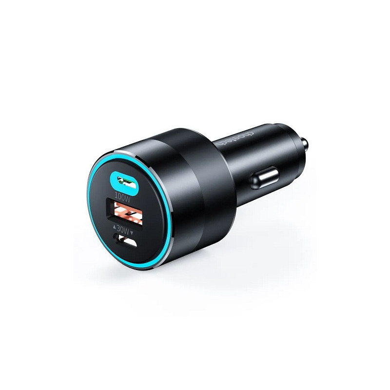 Charger CHOETECH 2xUSB-C, USB-A: 12-24V, 130W, QC3.0, PD3.0, PPS